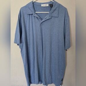 Tech:Apparel ProJek Raw XXL Polo Blue Big And Tall Golf Moisture Wicking